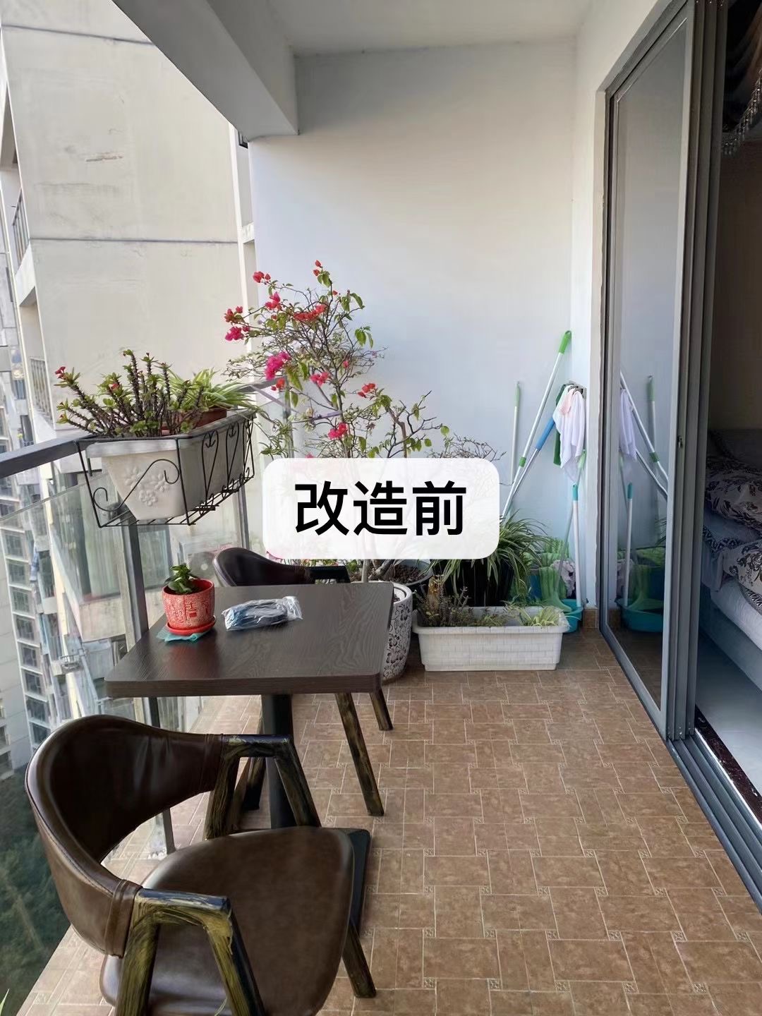 佛山Z小姐阳台改茶室